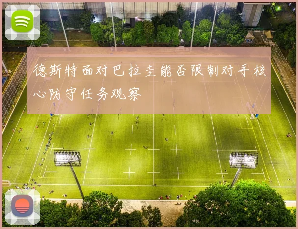 德斯特面对巴拉圭能否限制对手核心防守任务观察